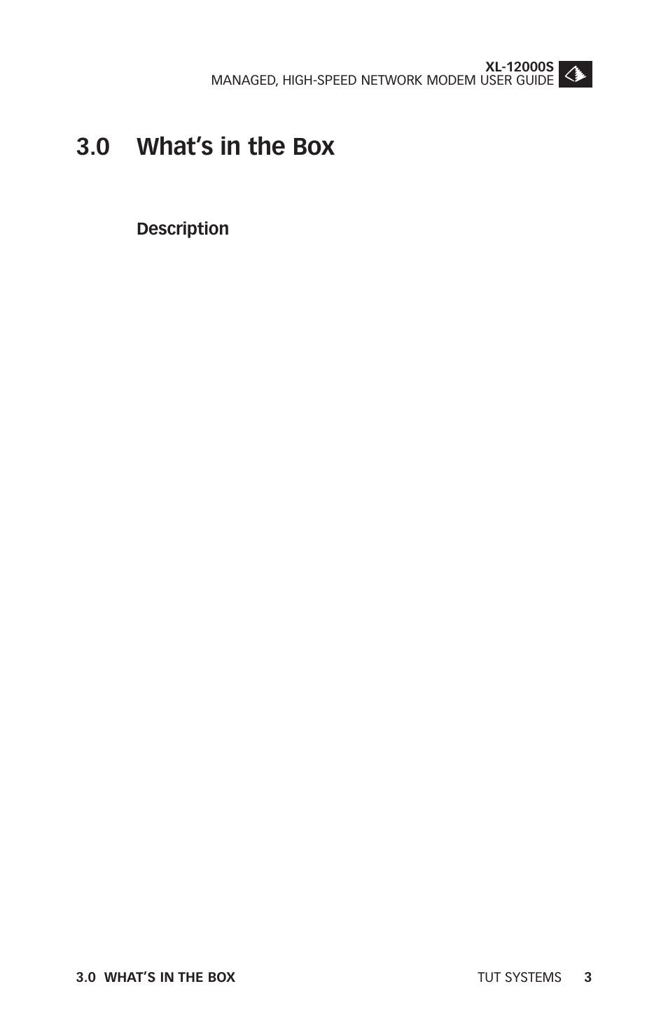0 what’s in the box | Tut Systems XL-12000S User Manual | Page 11 / 78