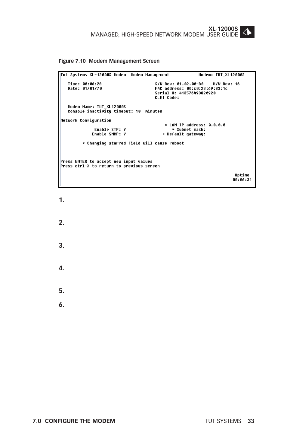 Tut Systems XL-12000S User Manual | Page 41 / 78