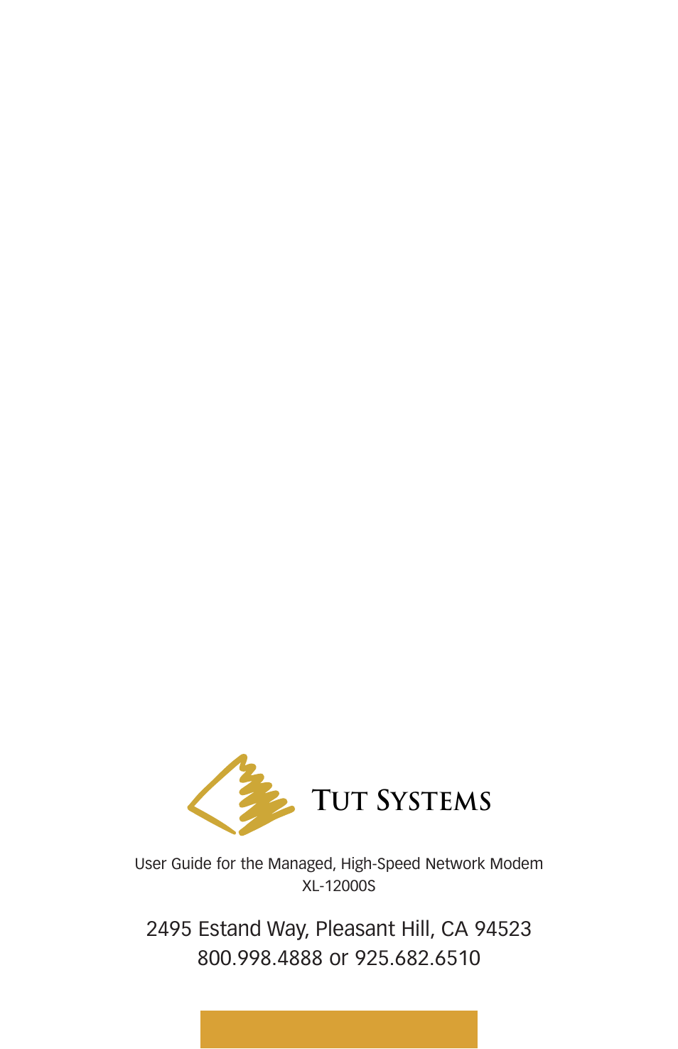 Tut Systems XL-12000S User Manual | Page 78 / 78