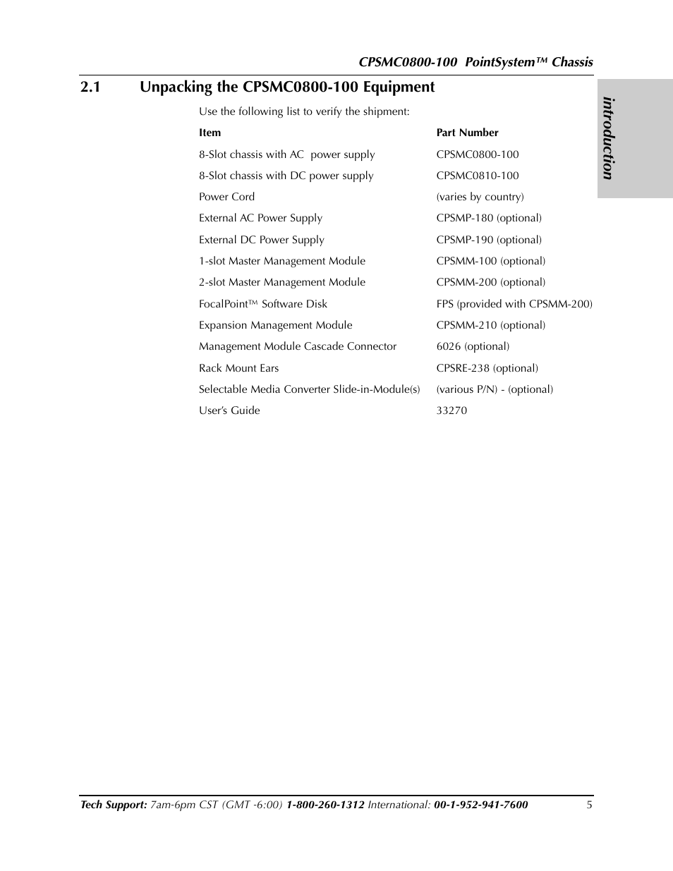 Transition Networks CPSMC0800-100 User Manual | Page 5 / 26