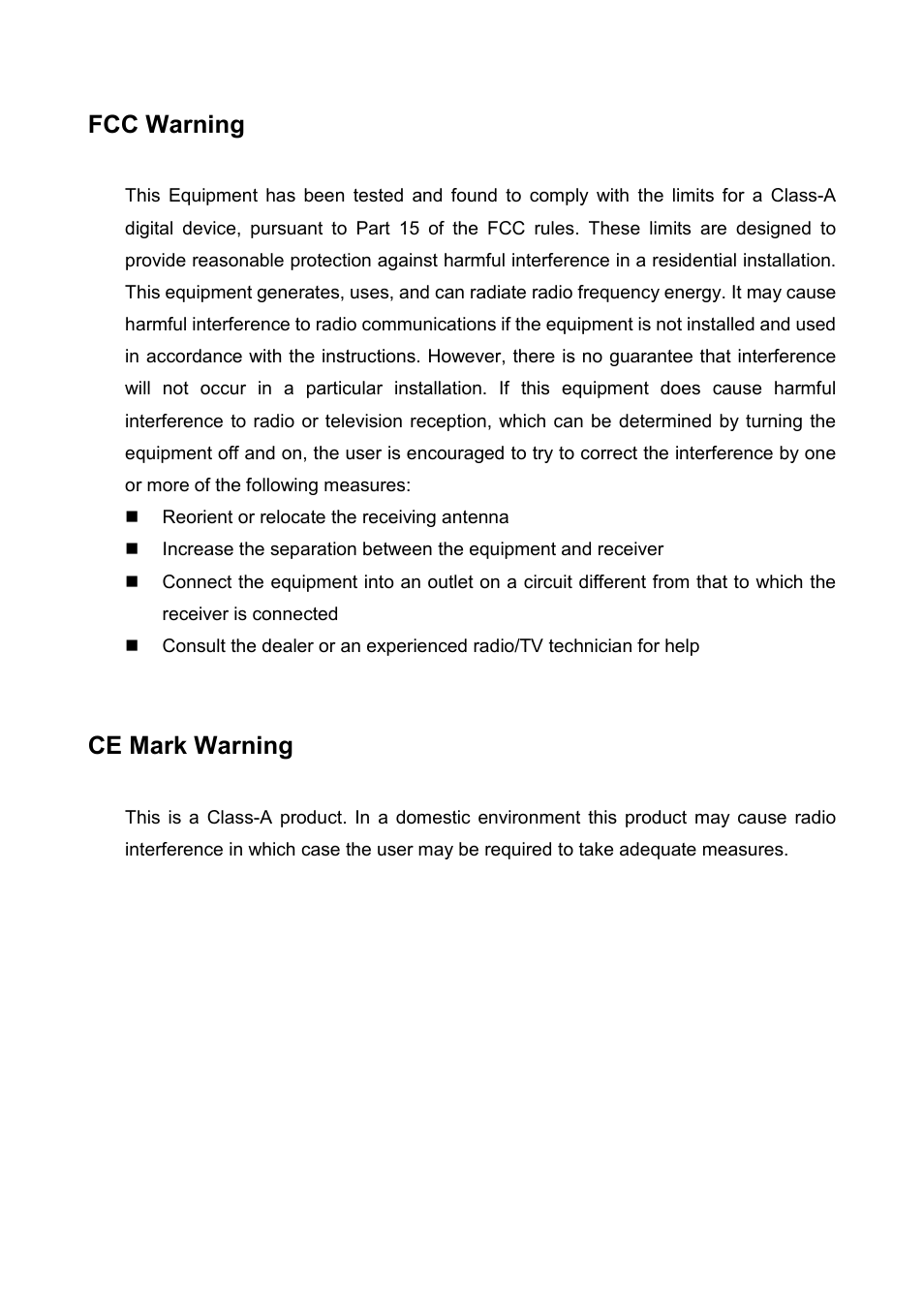 Fcc warning, Ce mark warning | Transition Networks MIL-SM2401MAF User Manual | Page 2 / 111
