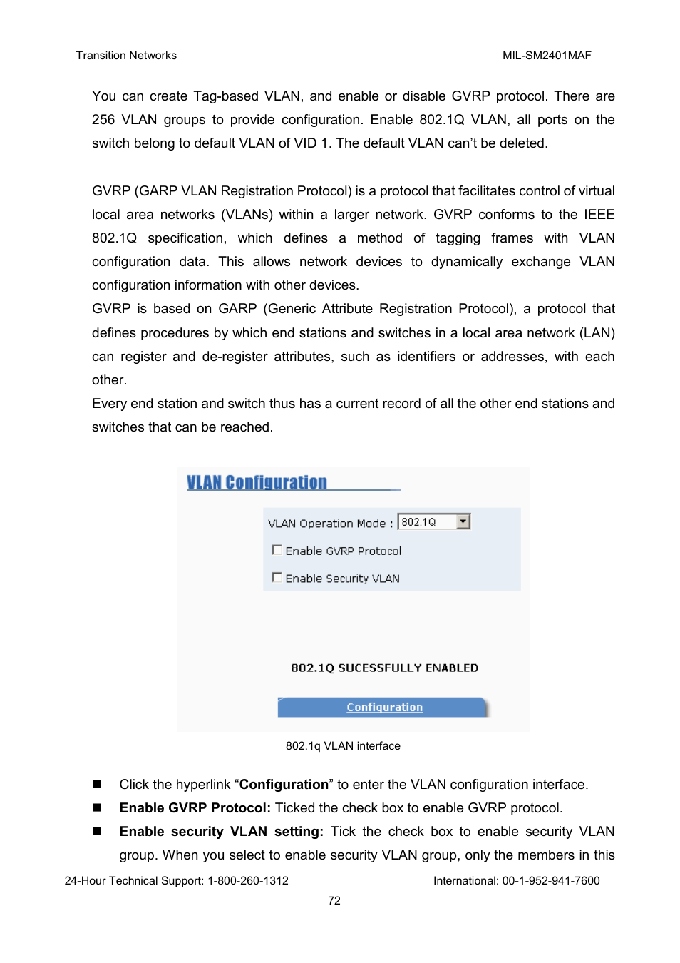 Transition Networks MIL-SM2401MAF User Manual | Page 78 / 111