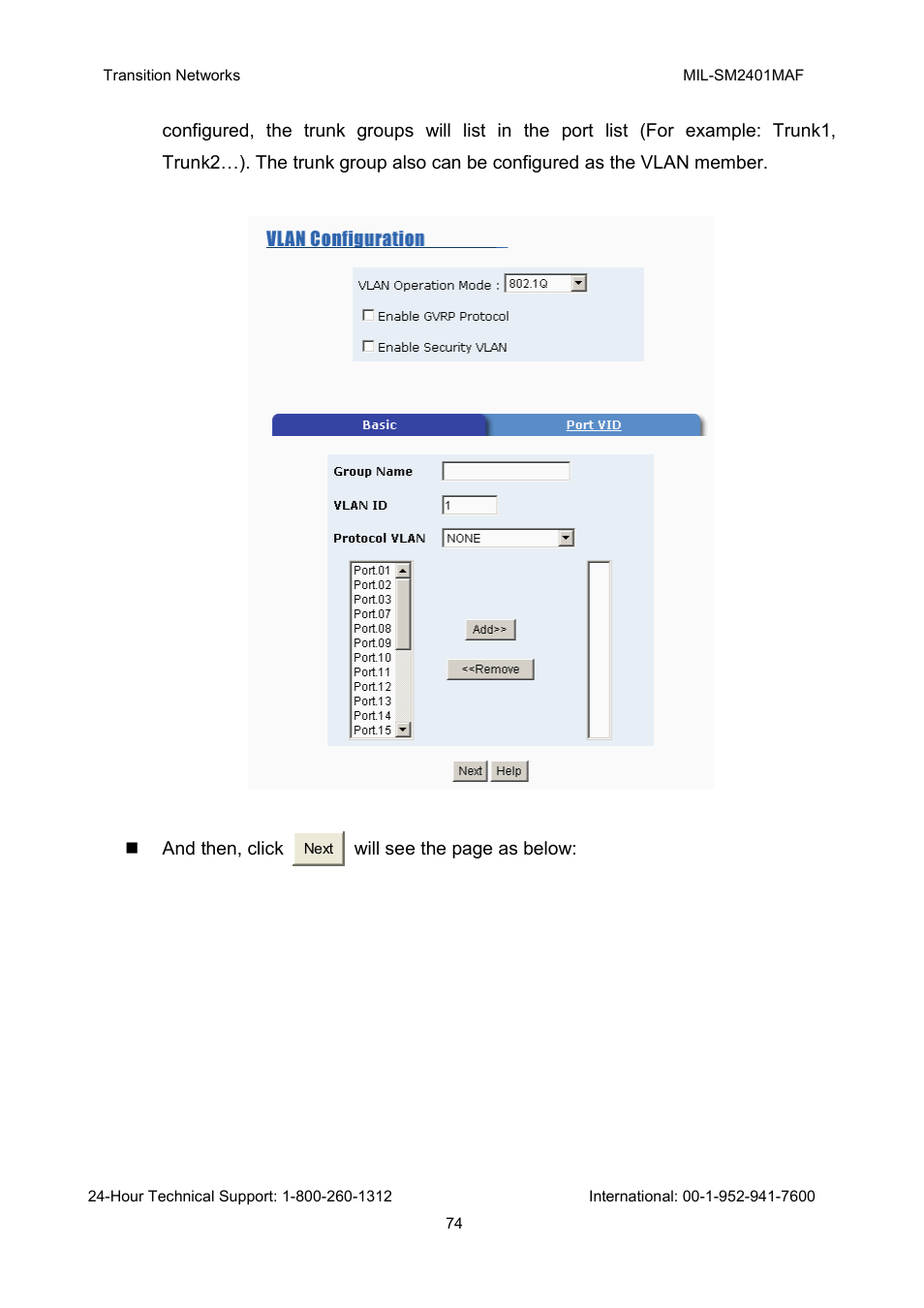 Transition Networks MIL-SM2401MAF User Manual | Page 80 / 111