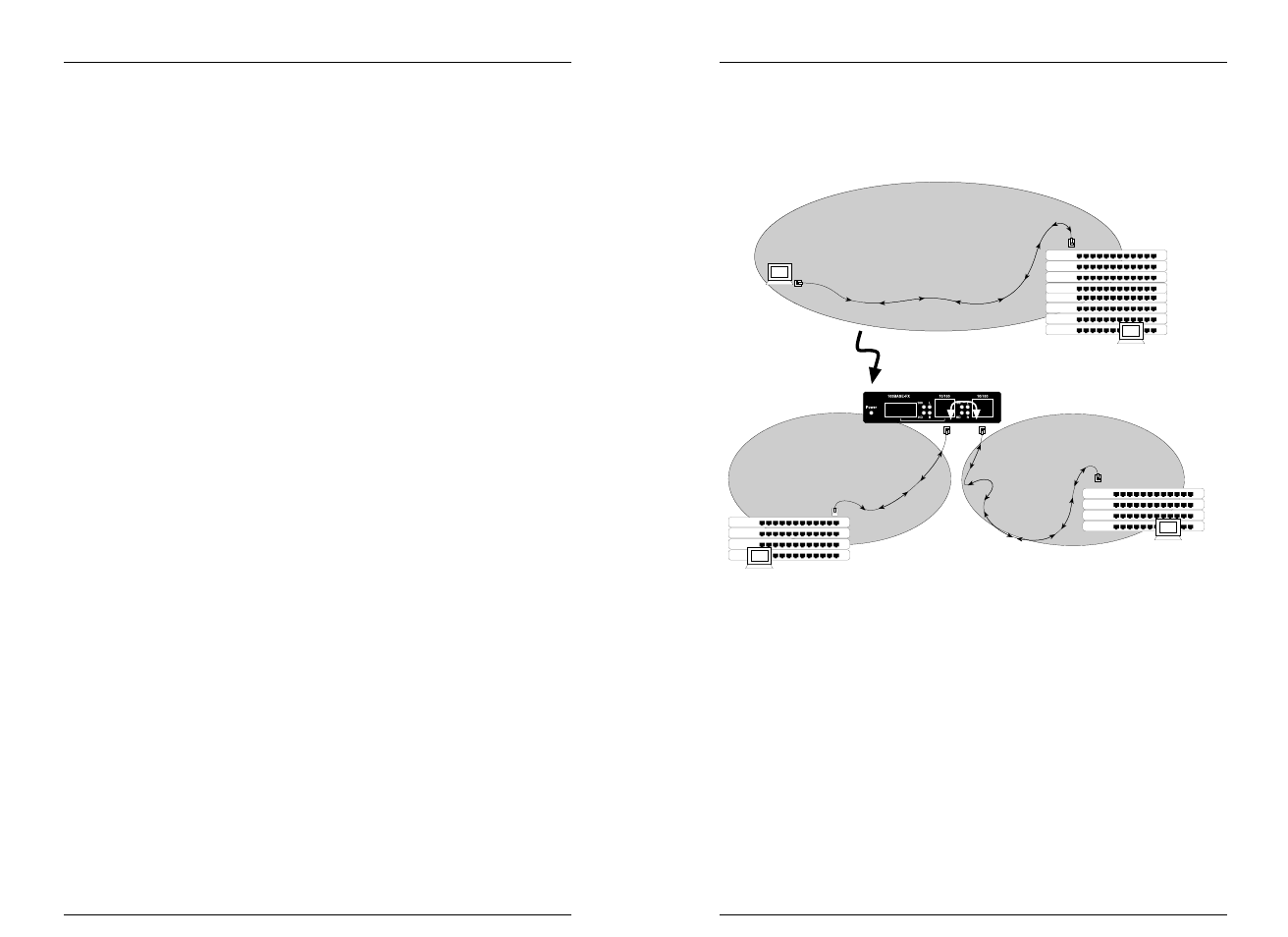 Installing network cable, 100base-fx) | Transition Networks E-PSW-TX-02 User Manual | Page 9 / 16