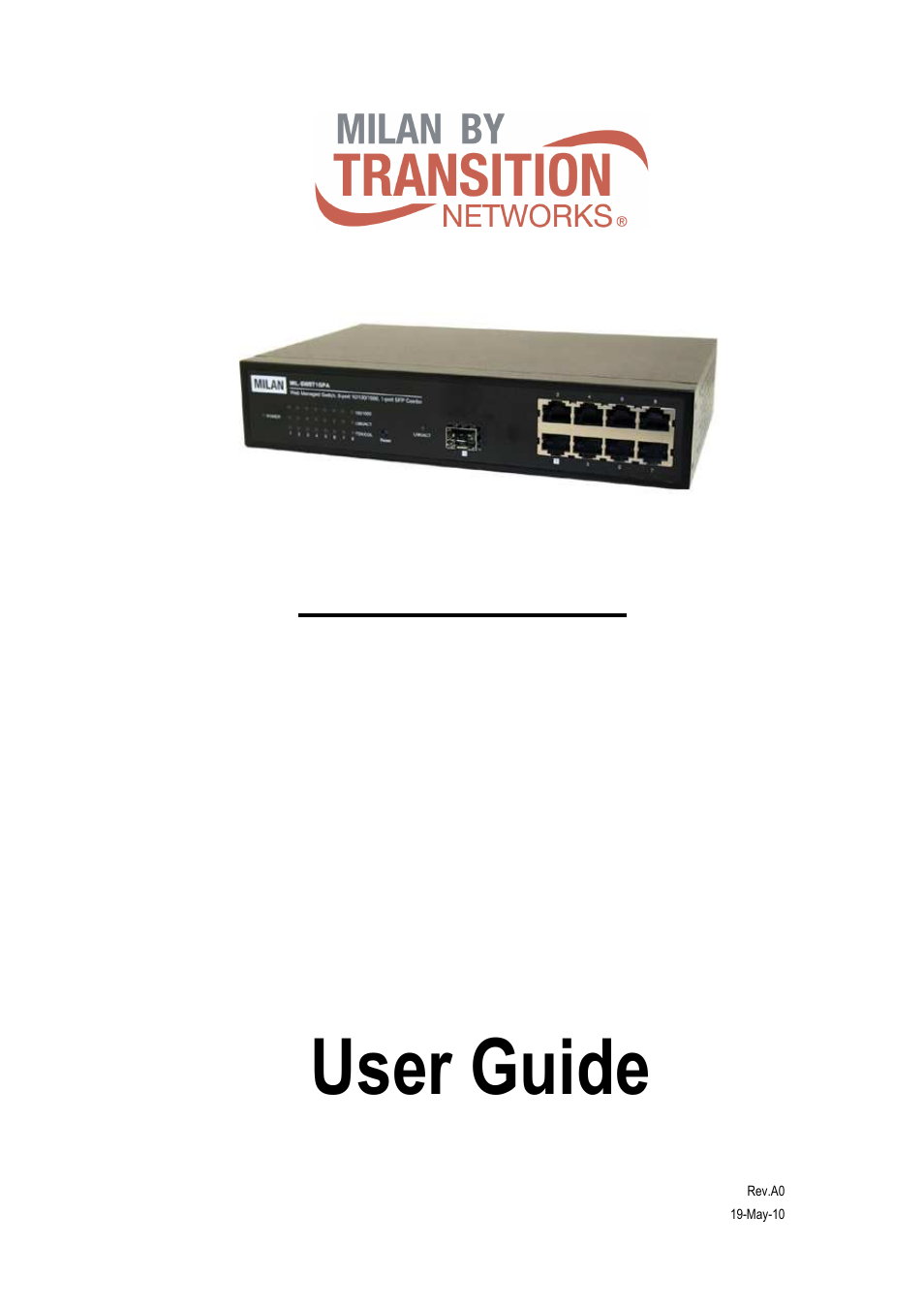 Transition Networks MIL-SW8T1GPA User Manual | 41 pages