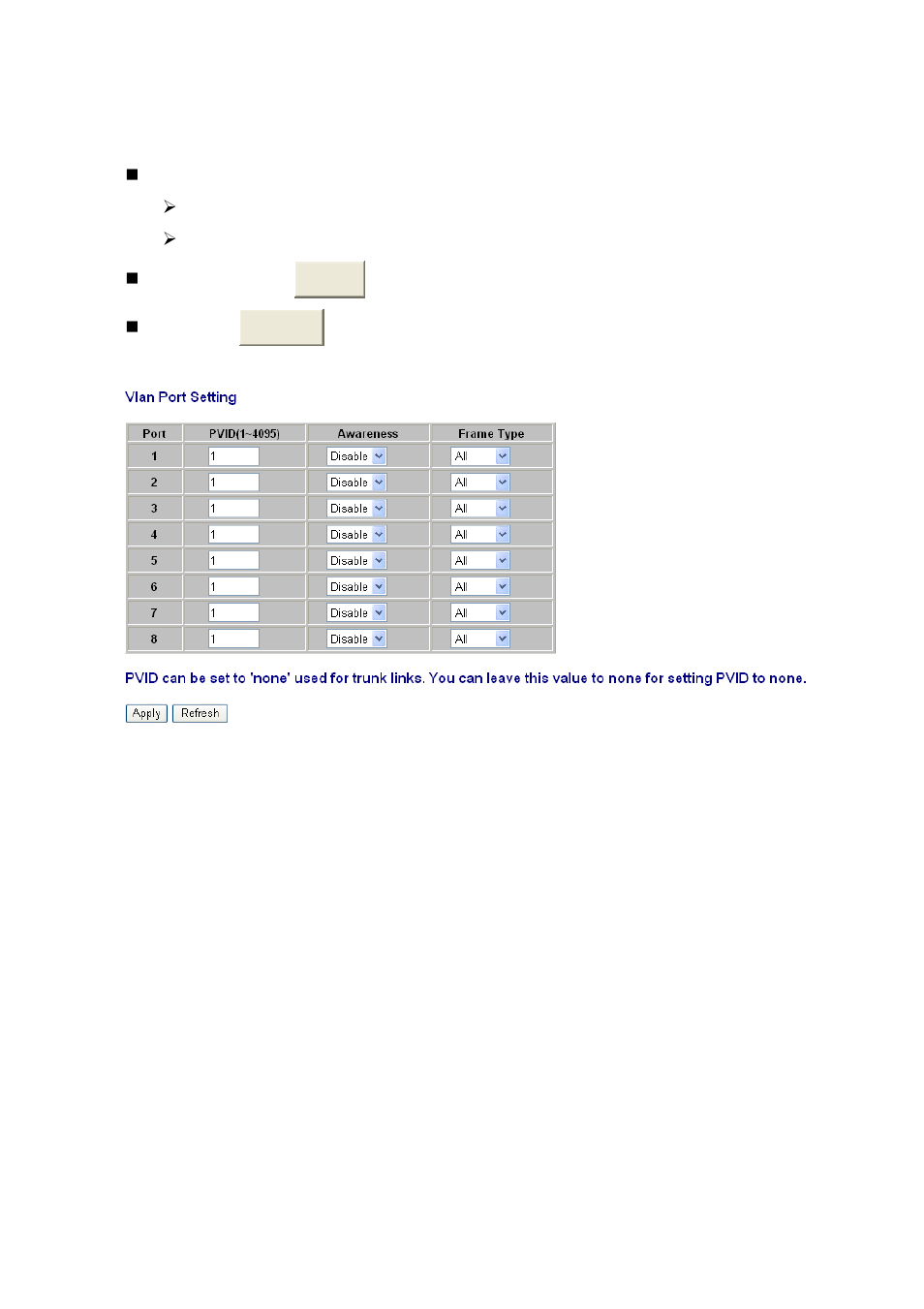 Port trunk | Transition Networks MIL-SW8T1GPA User Manual | Page 24 / 41