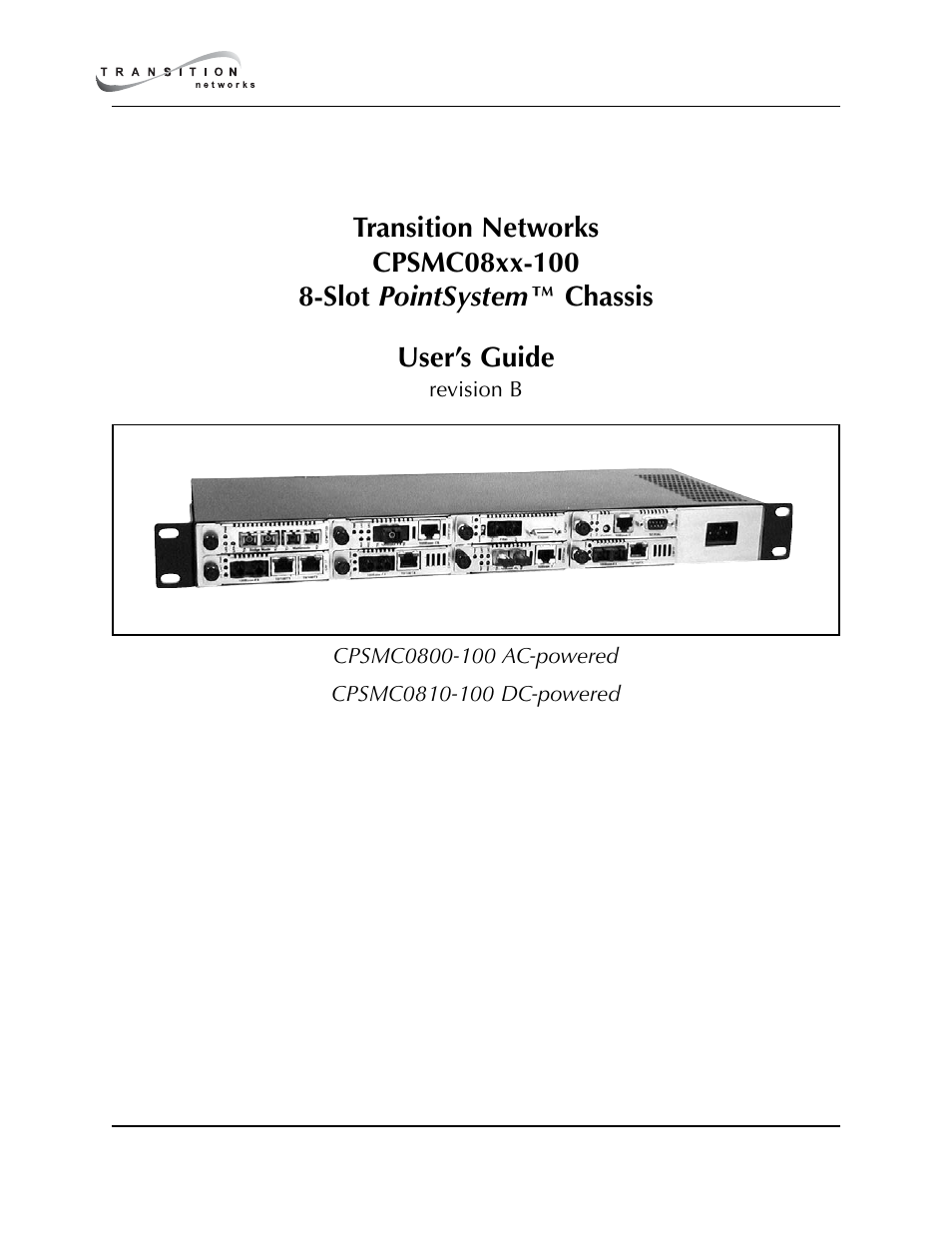 Transition Networks POINTSYSTEM CPSMC0810-100 User Manual | 30 pages