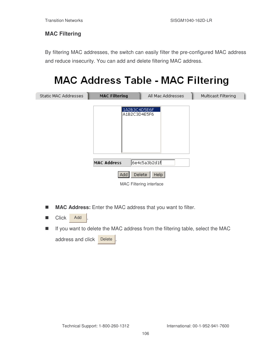 Transition Networks SISGM1040-162D User Manual | Page 113 / 132