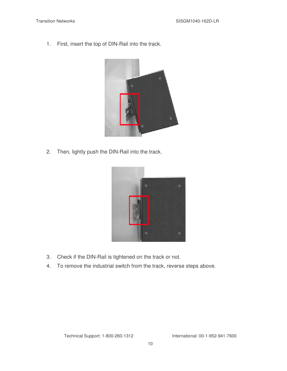 Transition Networks SISGM1040-162D User Manual | Page 17 / 132