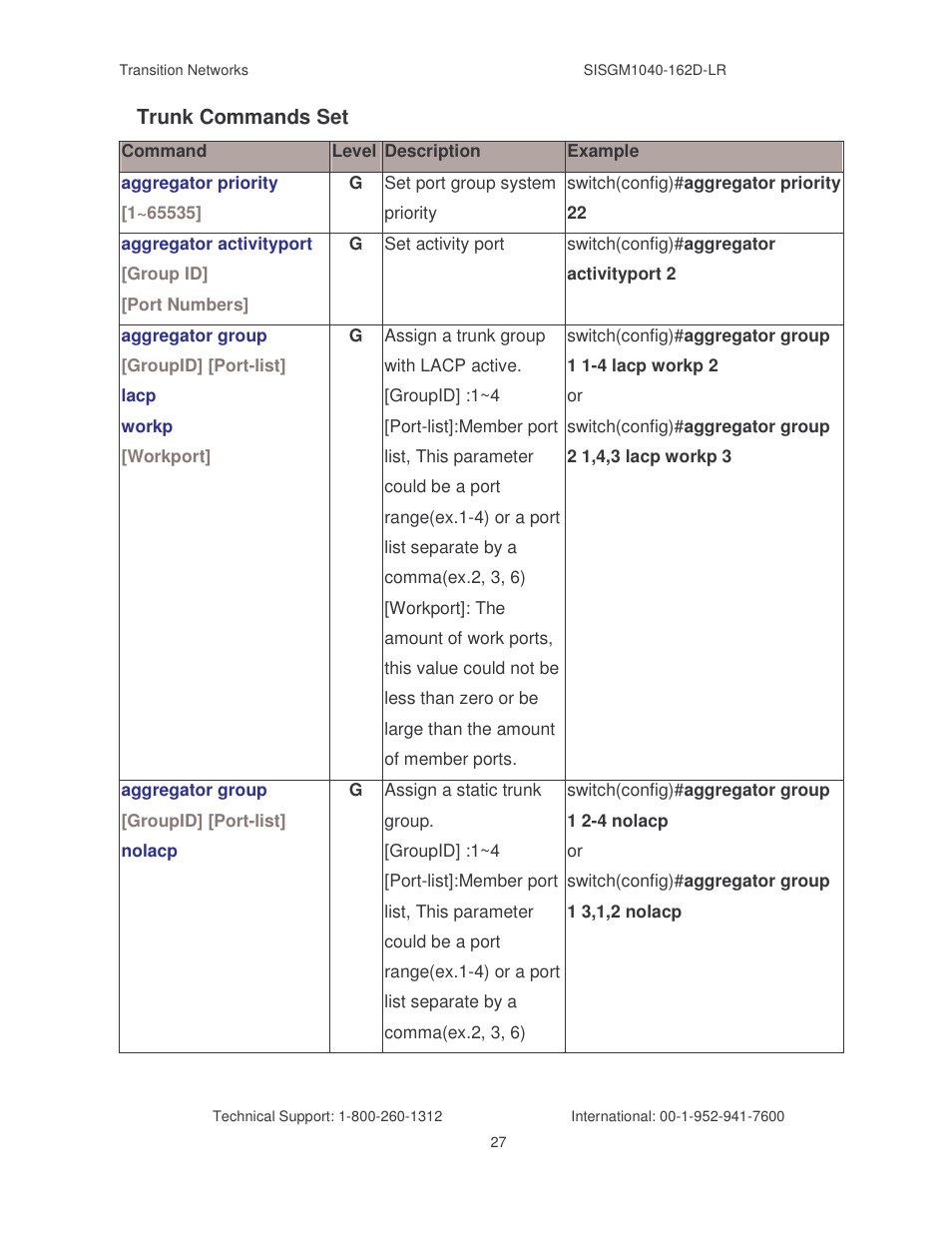 Transition Networks SISGM1040-162D User Manual | Page 34 / 132