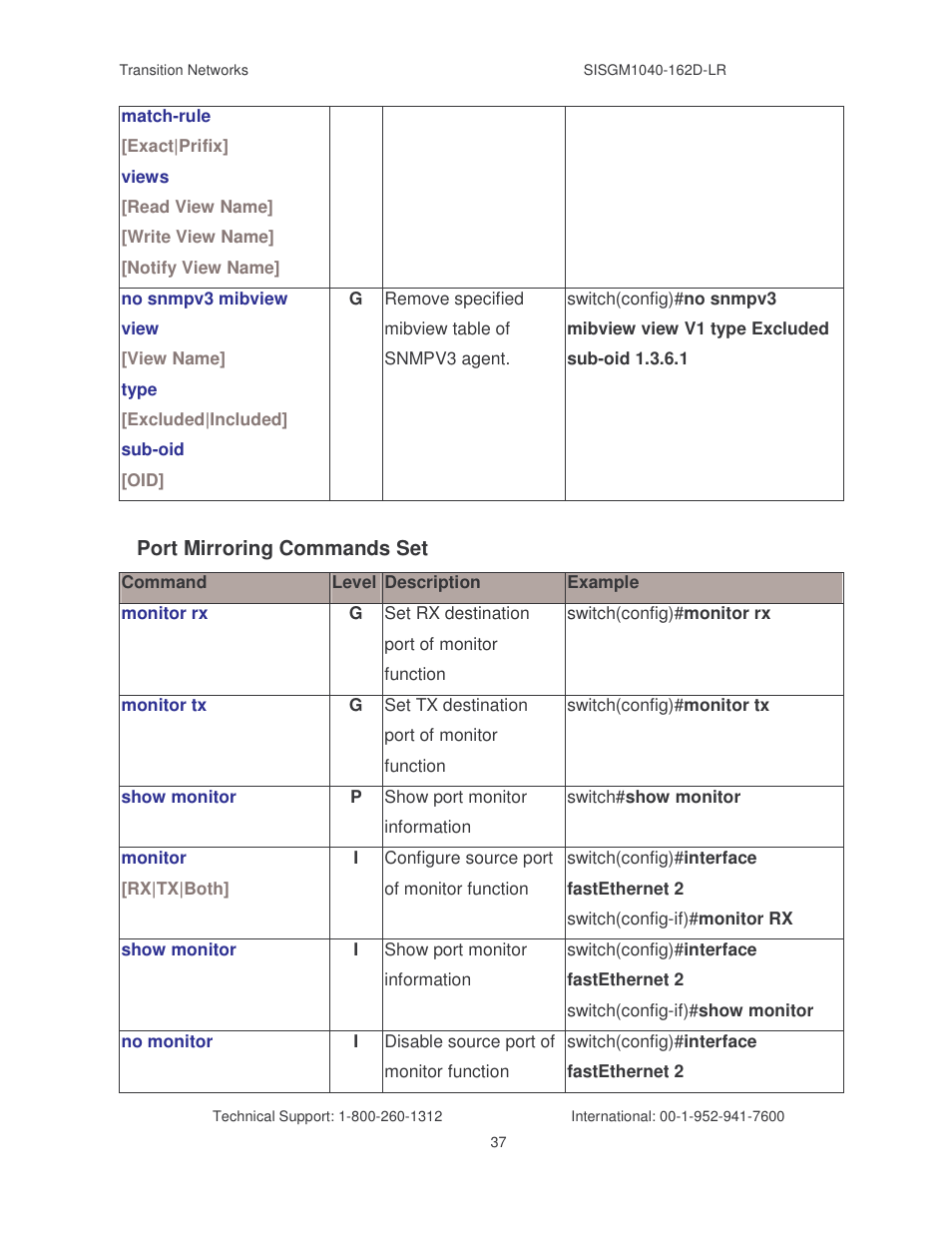 Transition Networks SISGM1040-162D User Manual | Page 44 / 132
