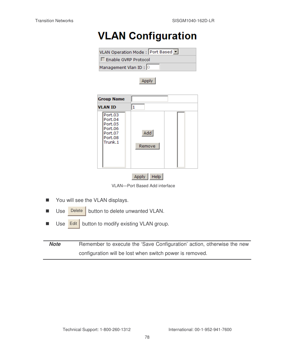 Transition Networks SISGM1040-162D User Manual | Page 85 / 132