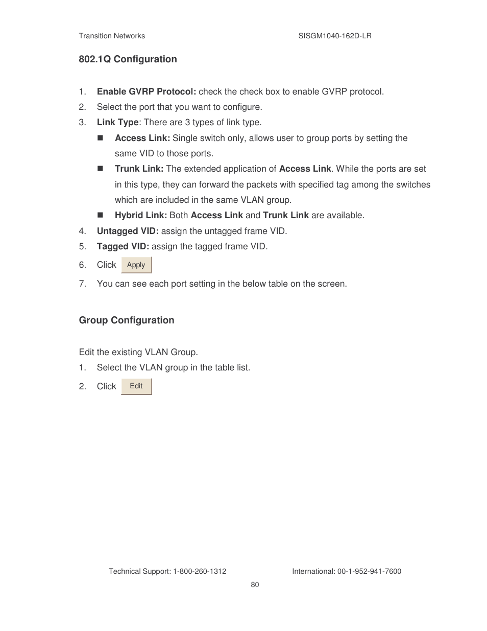 Transition Networks SISGM1040-162D User Manual | Page 87 / 132