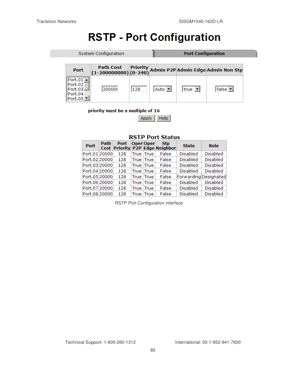 Transition Networks SISGM1040-162D User Manual | Page 92 / 132