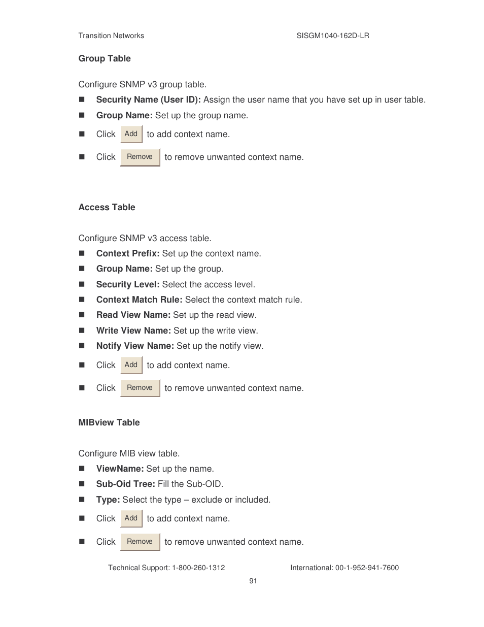 Transition Networks SISGM1040-162D User Manual | Page 98 / 132