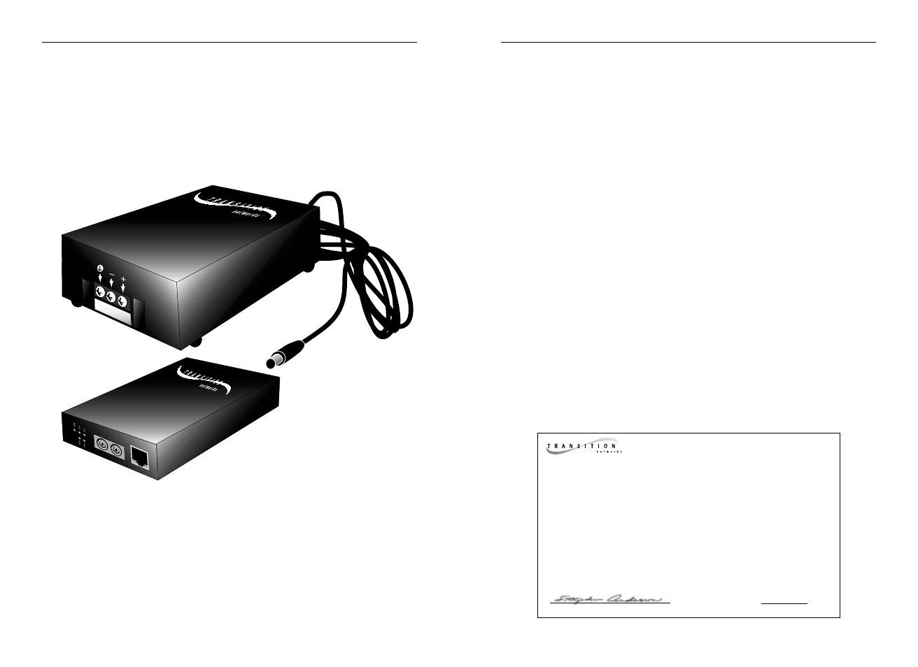Installation | Transition Networks 48 VDC-TO-12VDC SPS-48V User Manual | Page 2 / 4