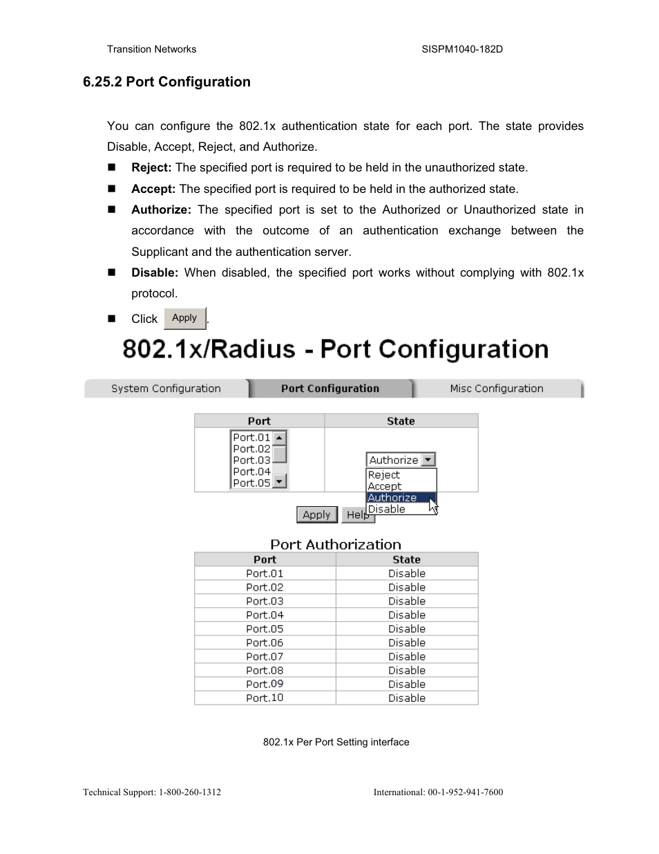 2 port configuration | Transition Networks SISPM1040-182D User Manual | Page 116 / 157