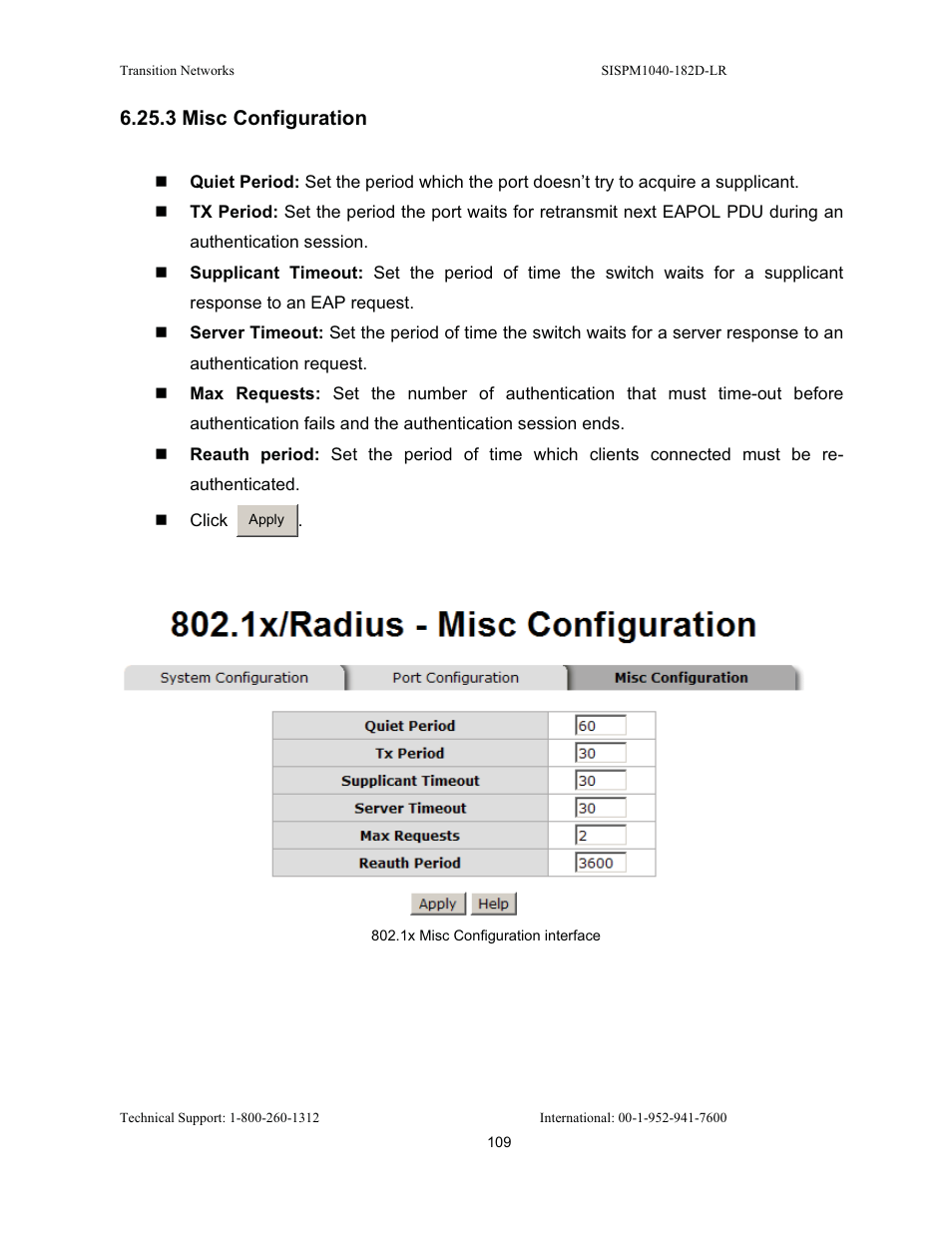 3 misc configuration | Transition Networks SISPM1040-182D User Manual | Page 117 / 157