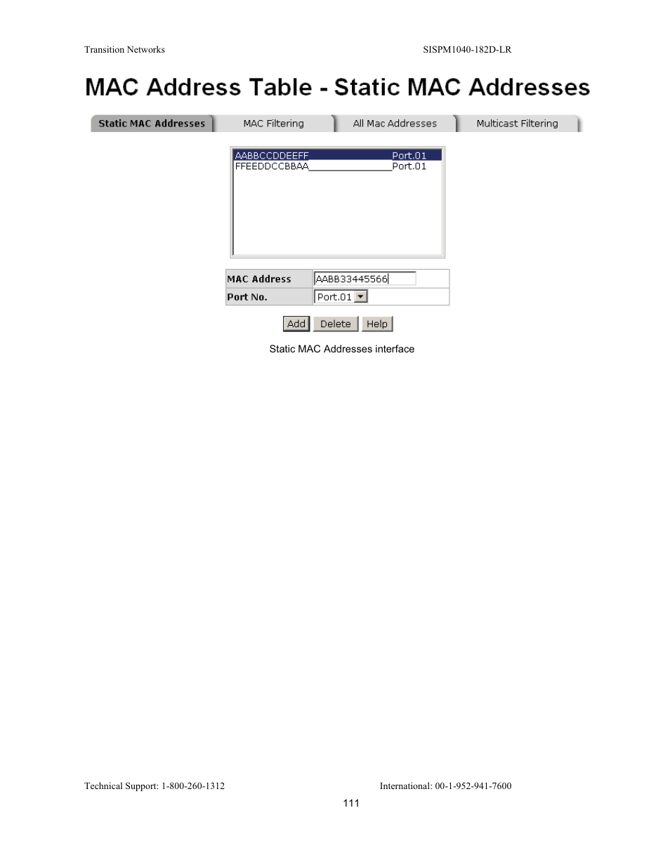 Transition Networks SISPM1040-182D User Manual | Page 119 / 157