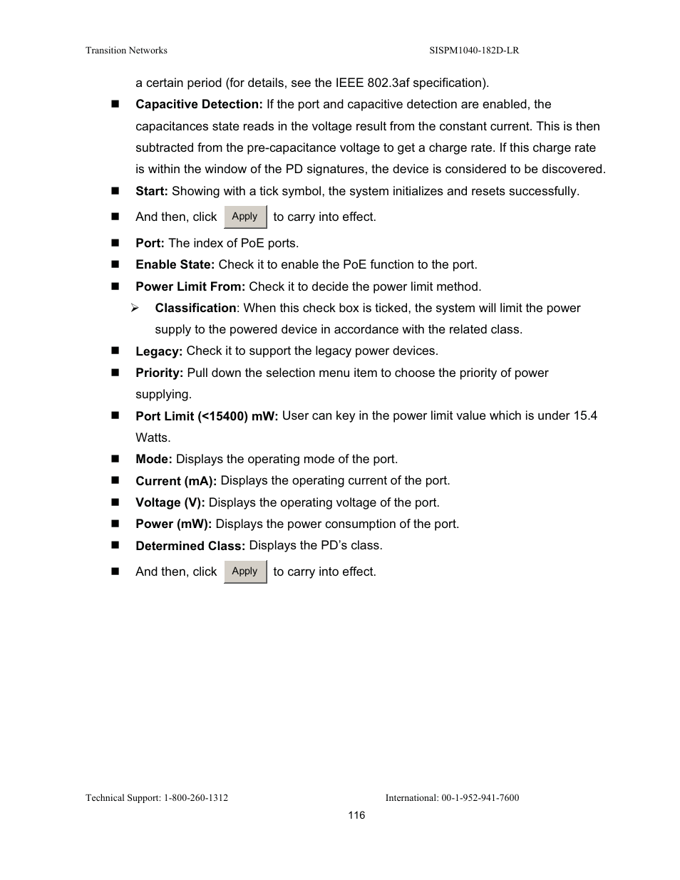 Transition Networks SISPM1040-182D User Manual | Page 124 / 157