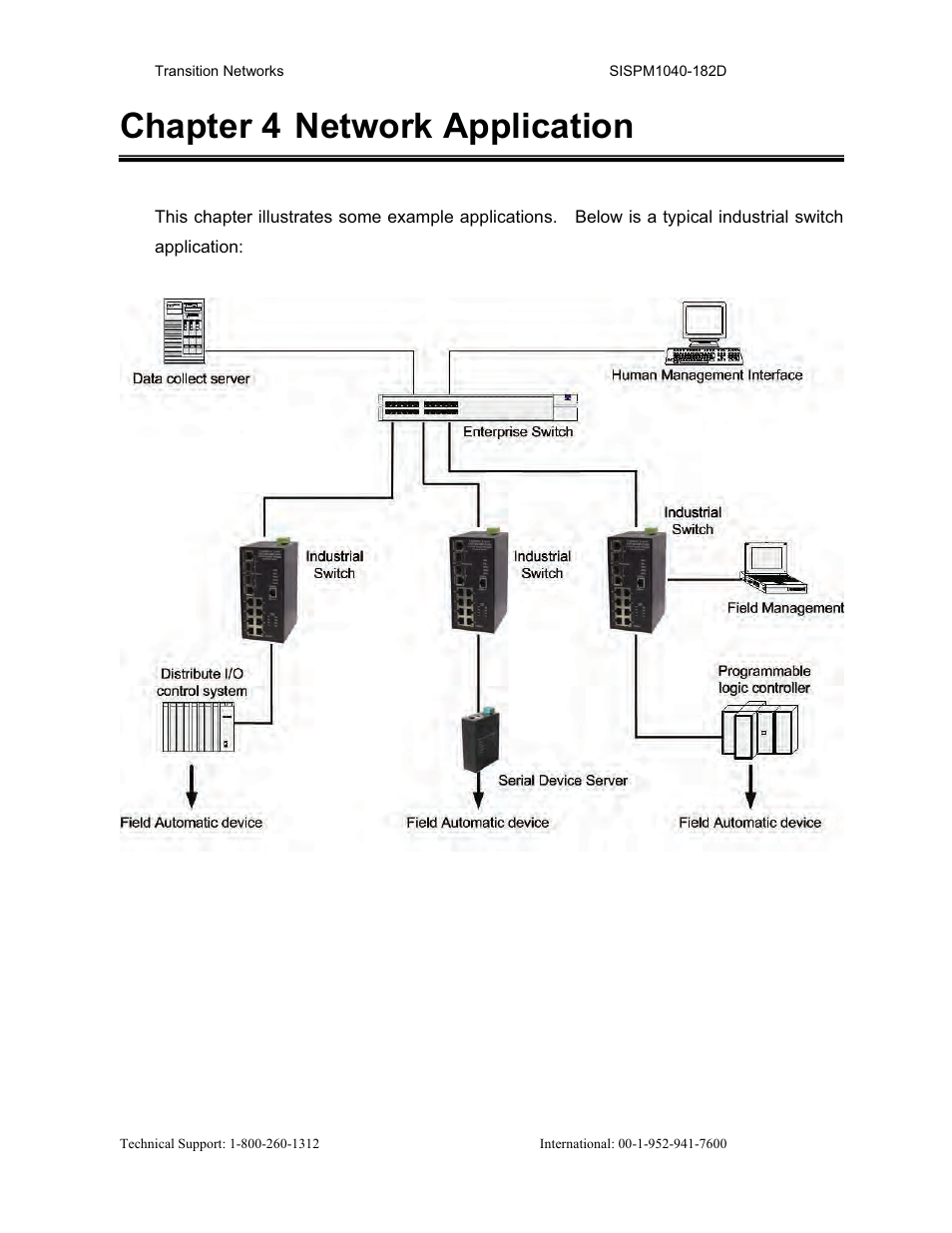 Chapter 4 network application | Transition Networks SISPM1040-182D User Manual | Page 31 / 157