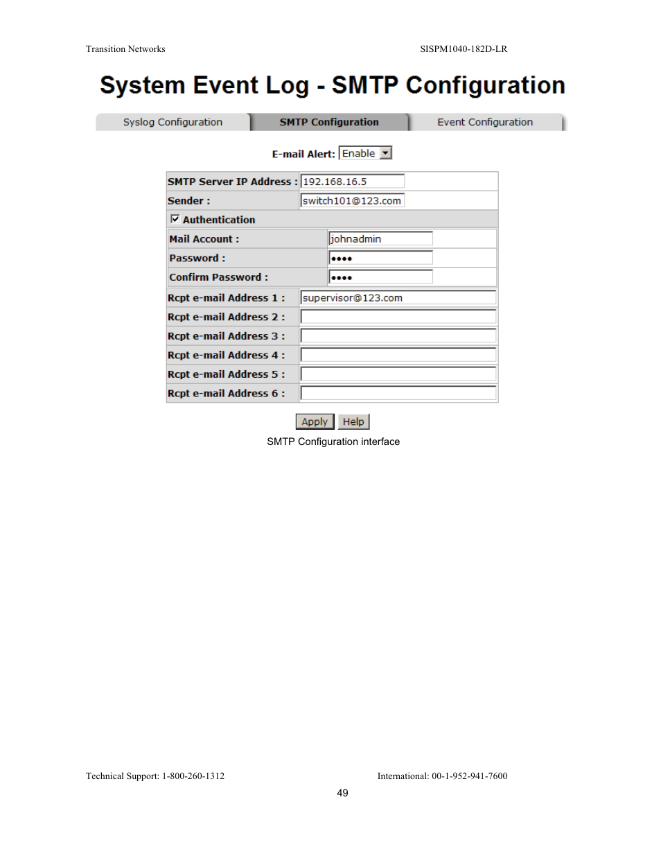 Transition Networks SISPM1040-182D User Manual | Page 57 / 157