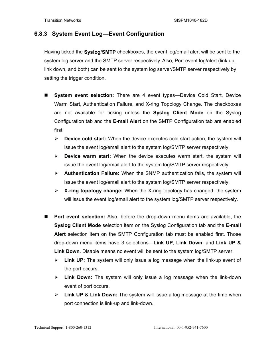 Transition Networks SISPM1040-182D User Manual | Page 58 / 157