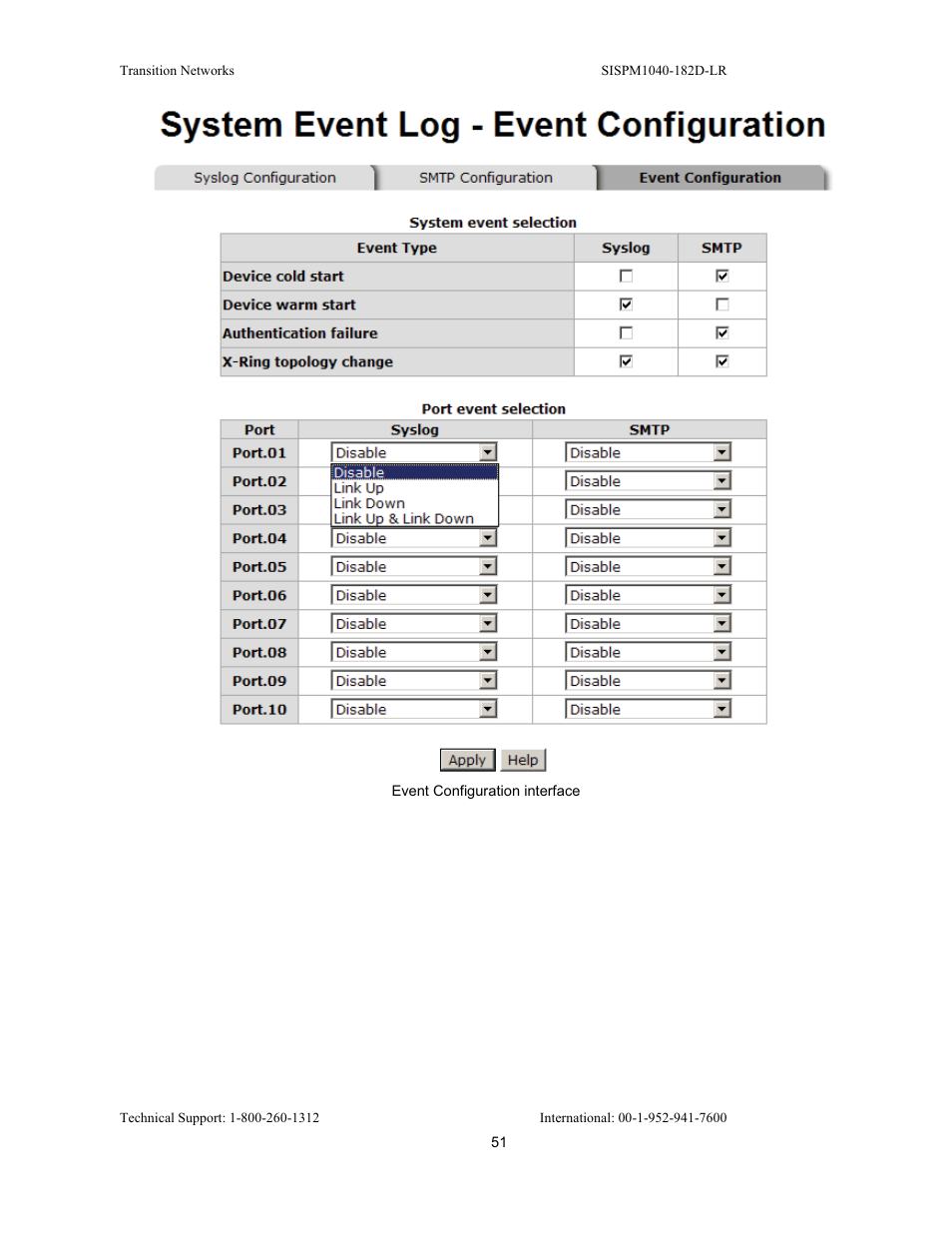 Transition Networks SISPM1040-182D User Manual | Page 59 / 157