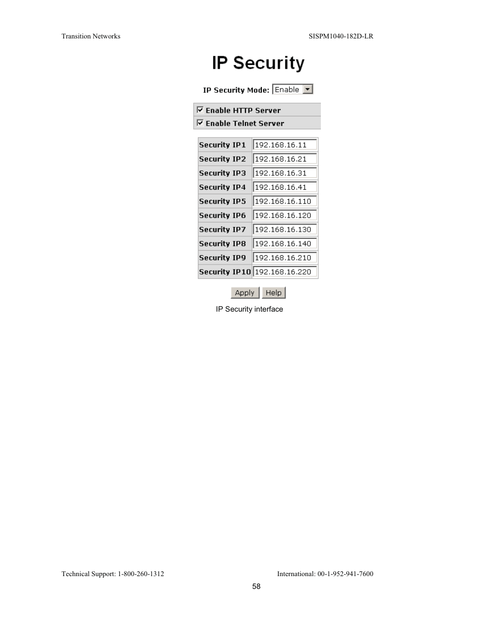 Transition Networks SISPM1040-182D User Manual | Page 66 / 157