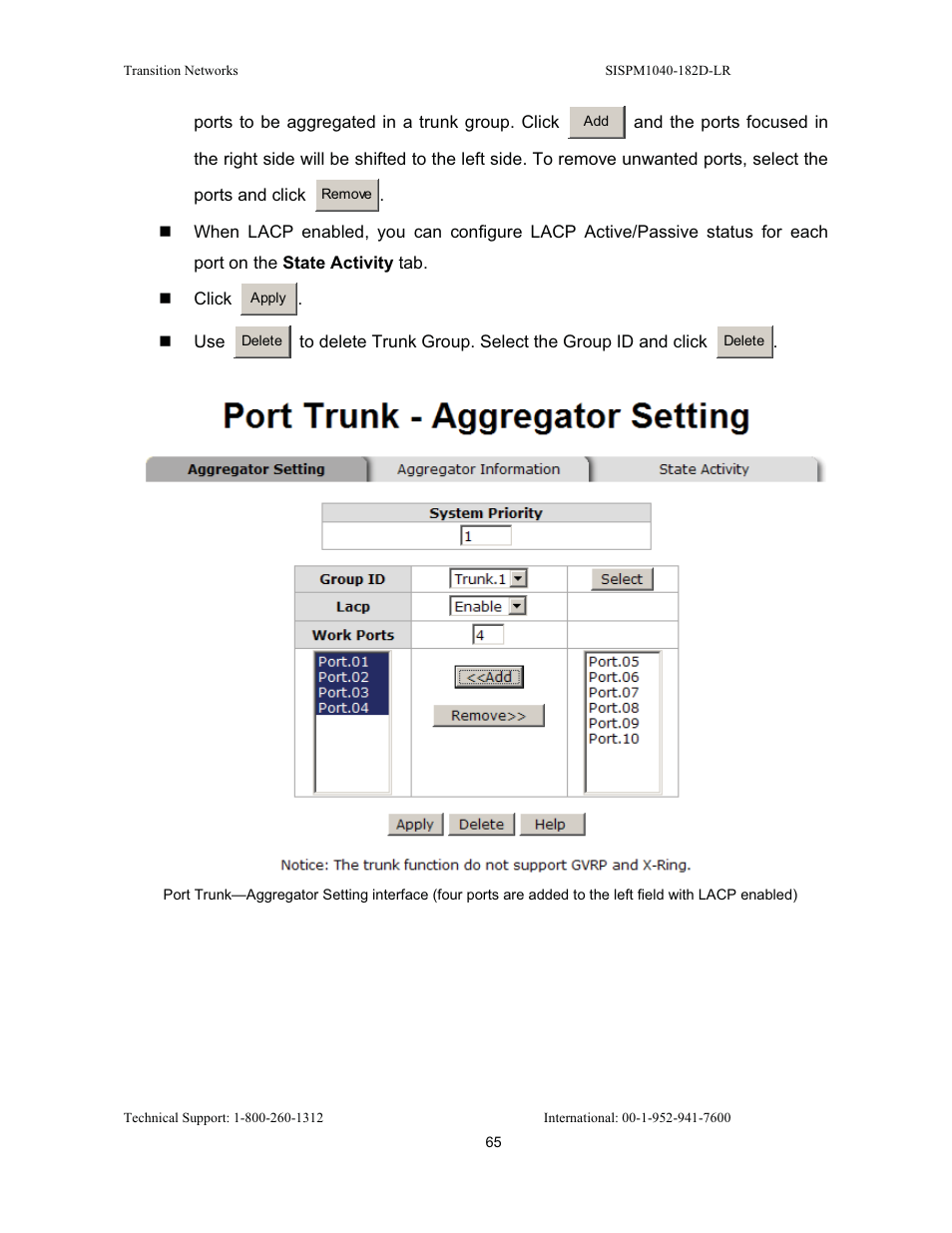 Transition Networks SISPM1040-182D User Manual | Page 73 / 157