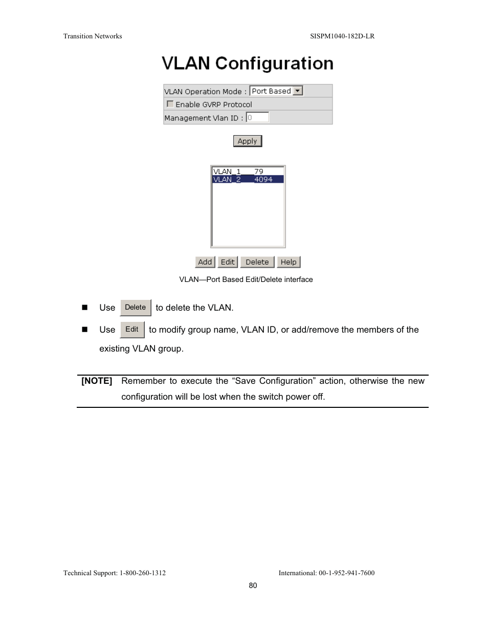 Transition Networks SISPM1040-182D User Manual | Page 88 / 157