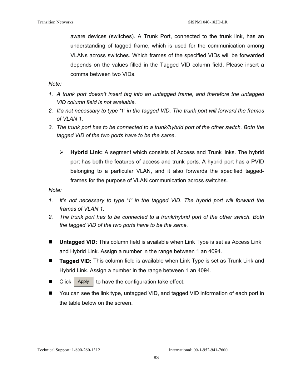 Transition Networks SISPM1040-182D User Manual | Page 91 / 157