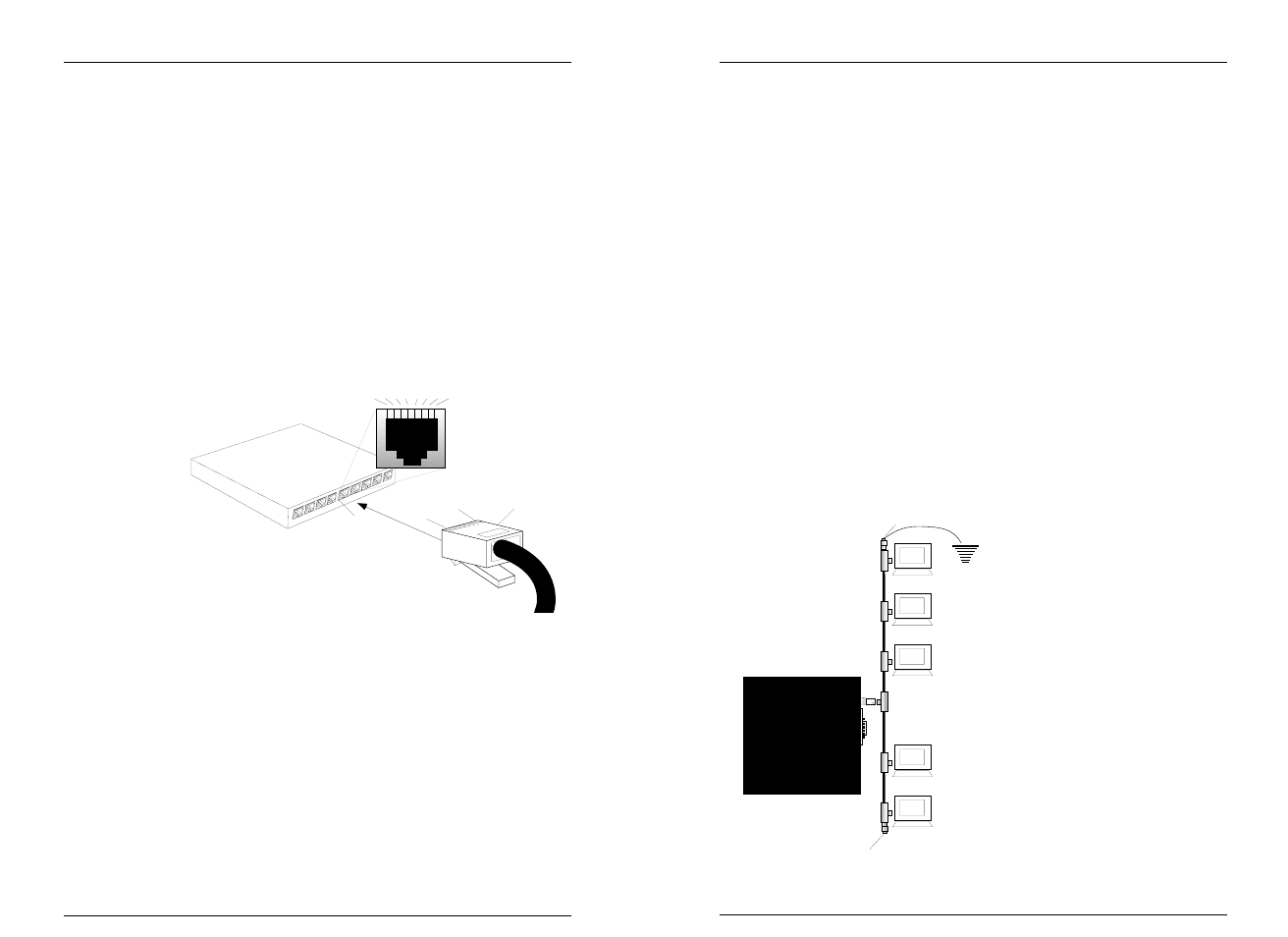 Installing network cable | Transition Networks LAN MASTER 33022.B User Manual | Page 10 / 12