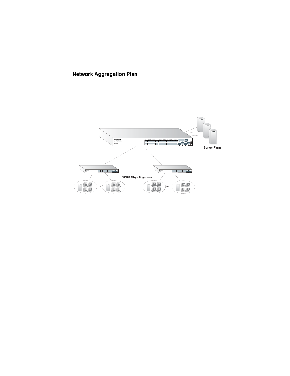 Network aggregation plan, Figure 2-2 | Transition Networks SM24-100SFP-AH User Manual | Page 25 / 60