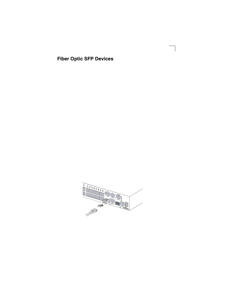 Fiber optic sfp devices, Figure 4-3, Making fiber port connections | Transition Networks SM24-100SFP-AH User Manual | Page 37 / 60
