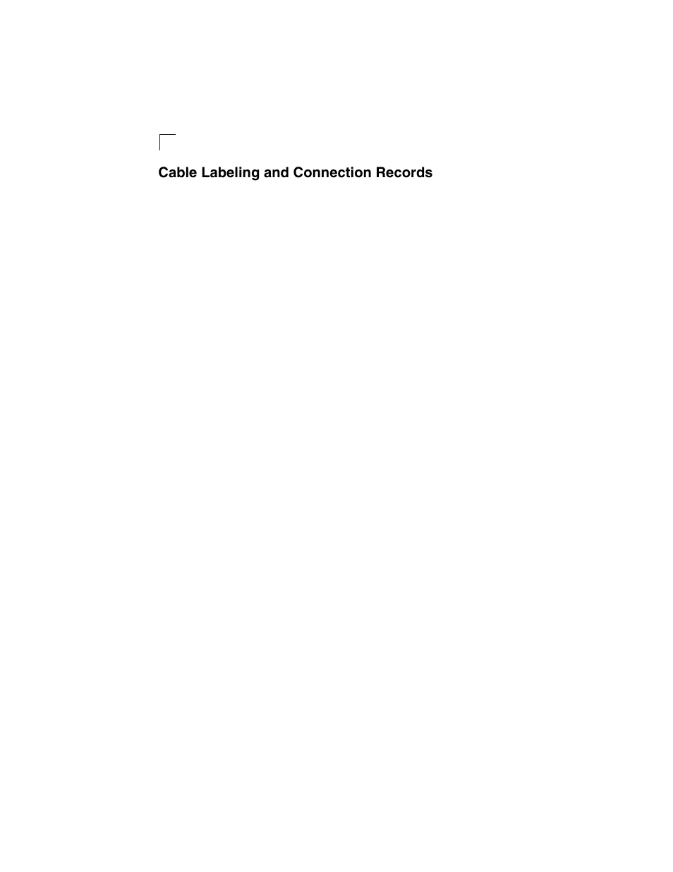 Cable labeling and connection records | Transition Networks SM24-100SFP-AH User Manual | Page 40 / 60