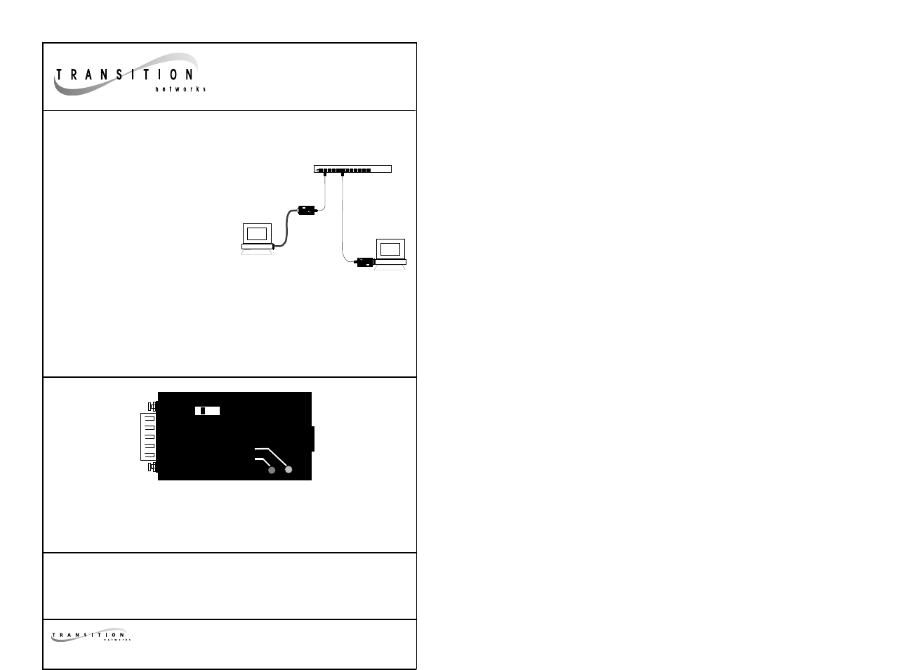 Transition Networks ETHERNET E-TBT-MC01(LC) User Manual | 1 page