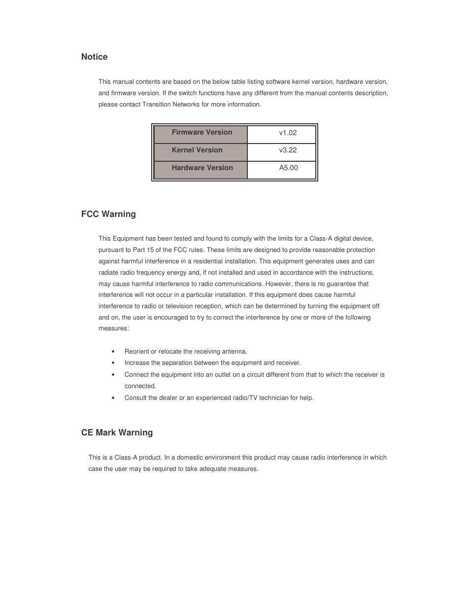 Transition Networks SISTM10XX-162-LR User Manual | Page 2 / 57