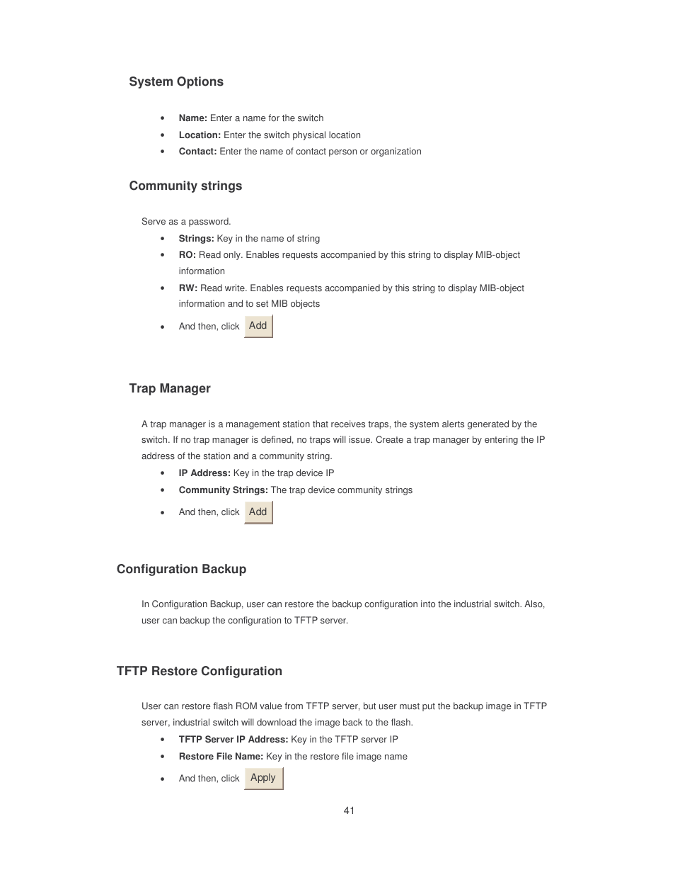 Transition Networks SISTM10XX-162-LR User Manual | Page 46 / 57