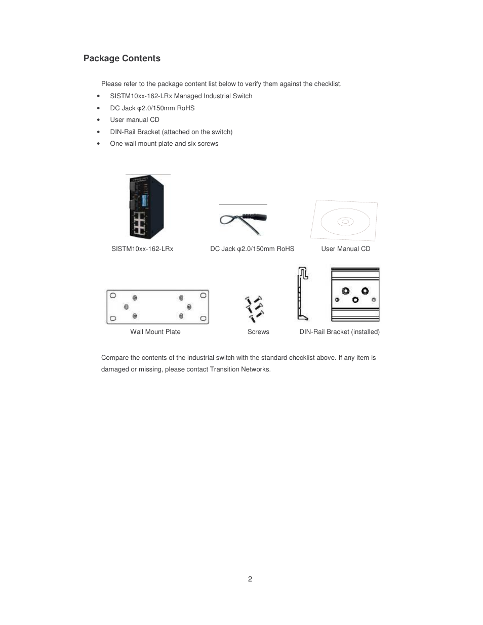 Transition Networks SISTM10XX-162-LR User Manual | Page 7 / 57