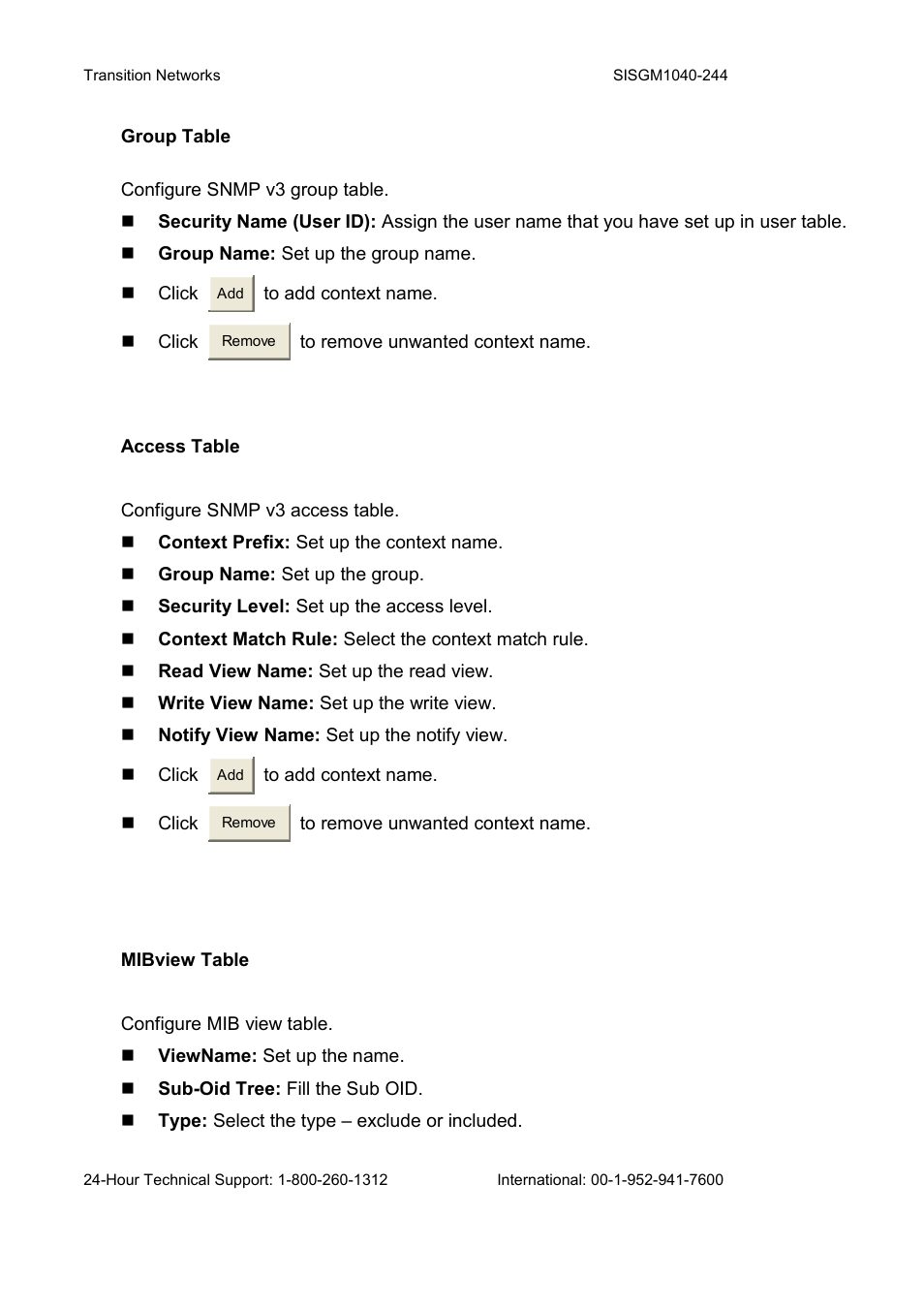 Transition Networks SISGM1040-244 User Manual | Page 103 / 117