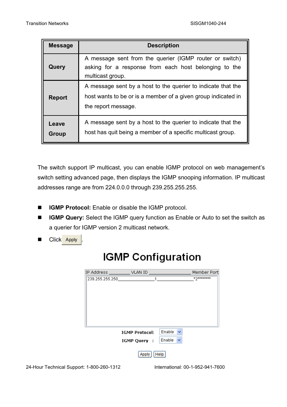 Transition Networks SISGM1040-244 User Manual | Page 107 / 117