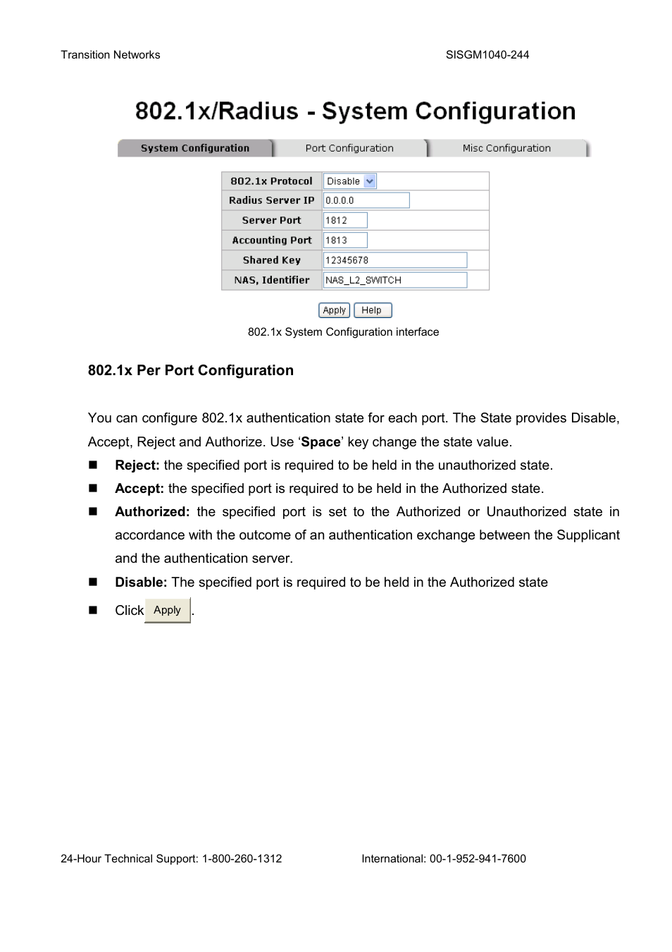 Transition Networks SISGM1040-244 User Manual | Page 111 / 117