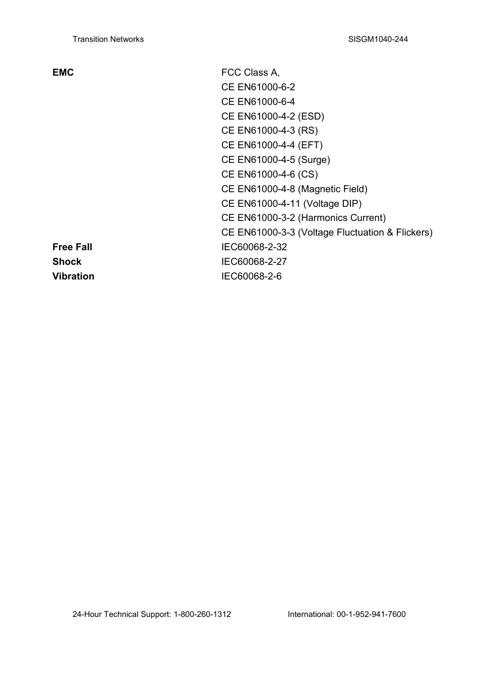 Transition Networks SISGM1040-244 User Manual | Page 15 / 117