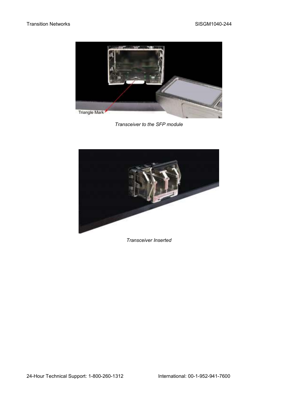 Transition Networks SISGM1040-244 User Manual | Page 22 / 117