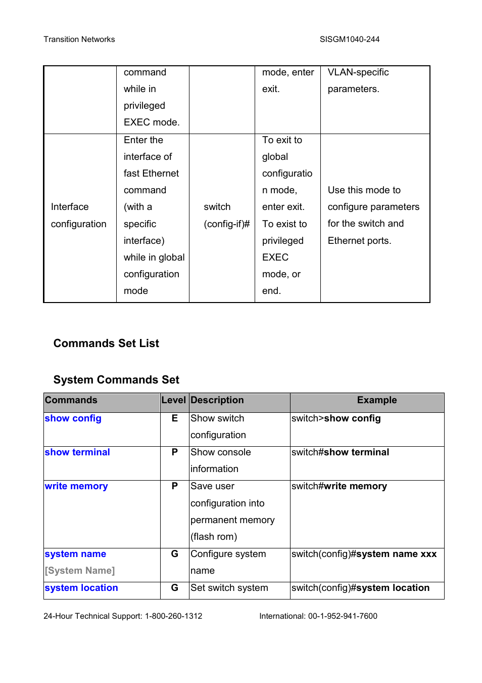 Transition Networks SISGM1040-244 User Manual | Page 37 / 117