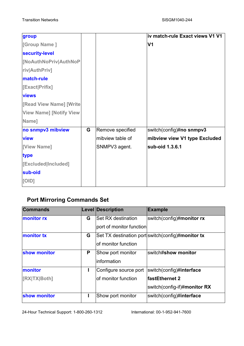Transition Networks SISGM1040-244 User Manual | Page 54 / 117