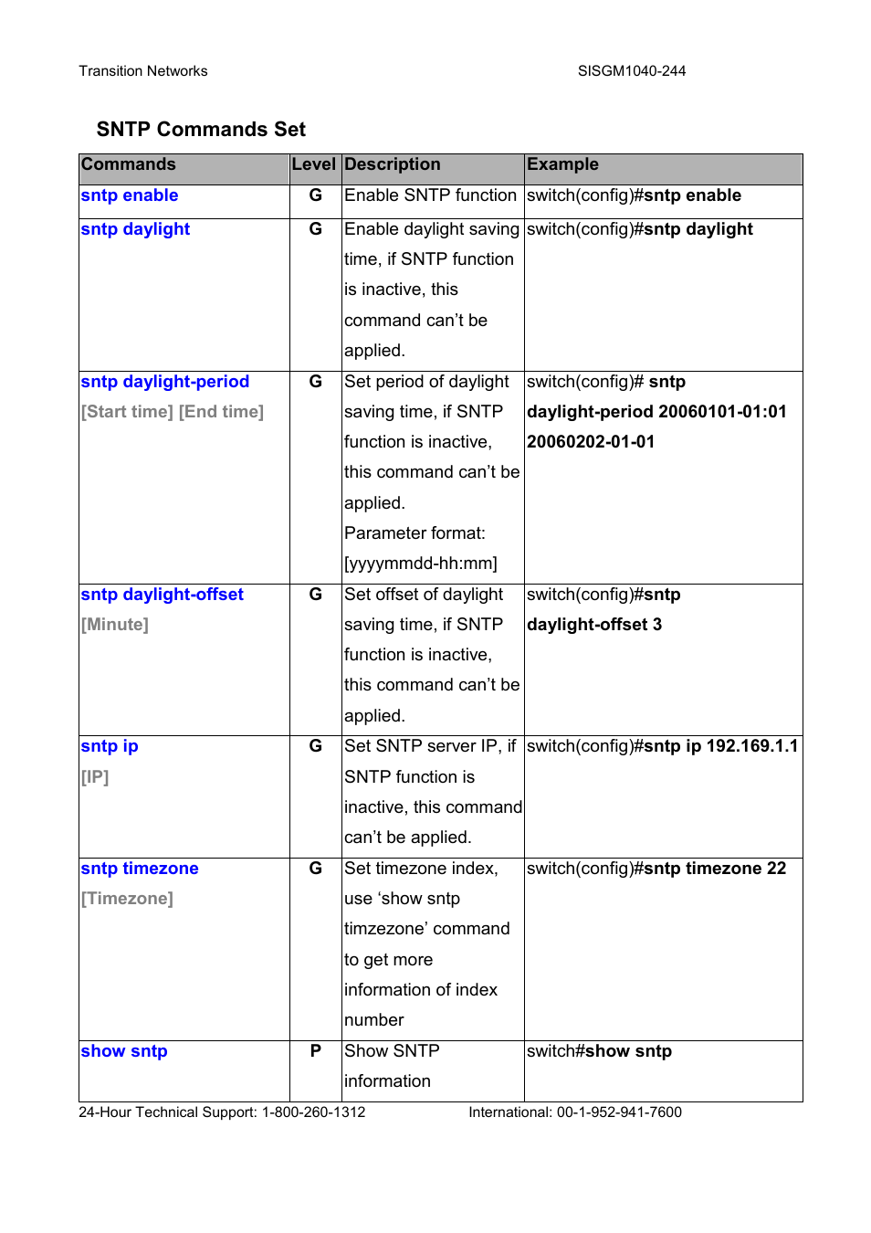 Transition Networks SISGM1040-244 User Manual | Page 60 / 117