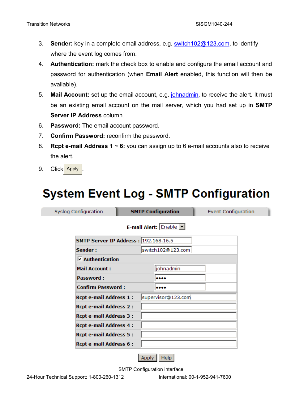 Transition Networks SISGM1040-244 User Manual | Page 72 / 117