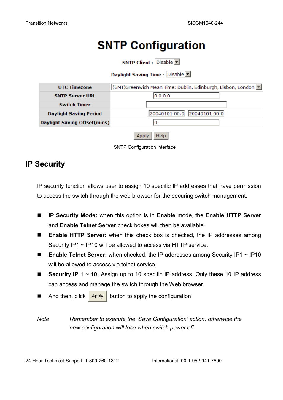 Ip security | Transition Networks SISGM1040-244 User Manual | Page 78 / 117